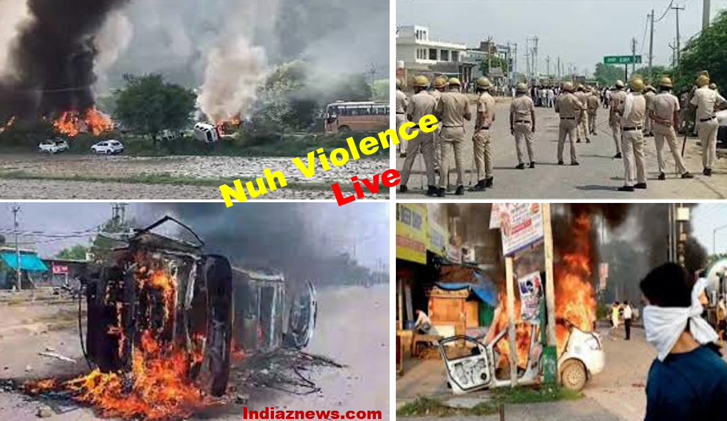 Nuh Violence Live indiaznews.com